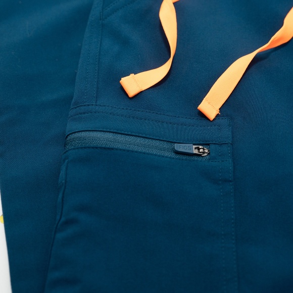 FIGS - Yola Skinny Petite Scrub Pants Blue XXS New With Tags - Picture 9 of 9